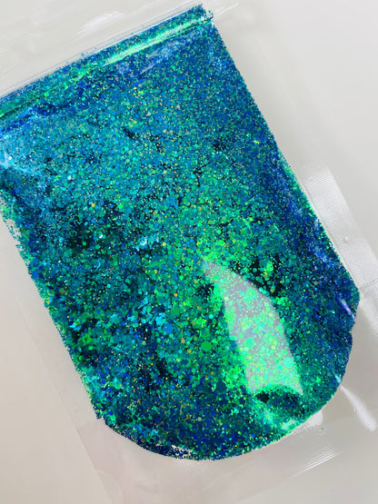 Peacock Feathers - Colour Shift Chunky Glitter Mix image 1