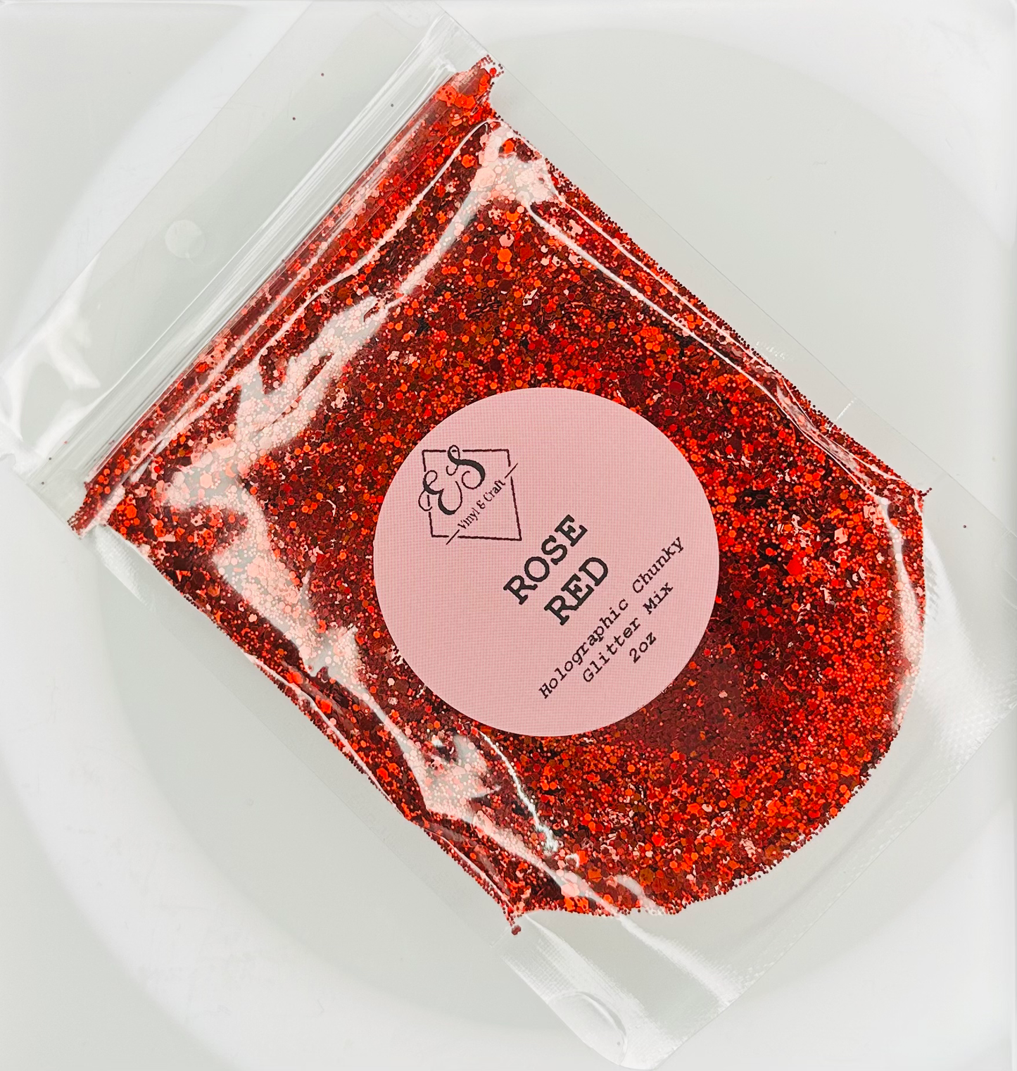 Rose Red - Holographic Chunky Glitter Mix image 0
