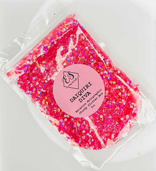 Daiquiri Diva - Macaroon Holographic Chunky Glitter Mix image 0