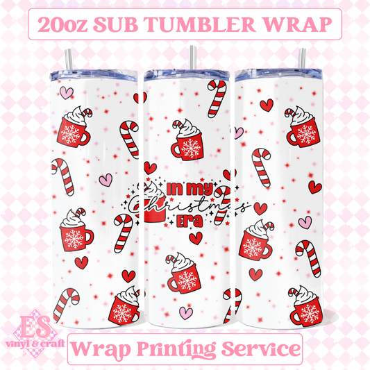 In my Christmas Era - Full 20oz Tumbler Sublimation Print image 0