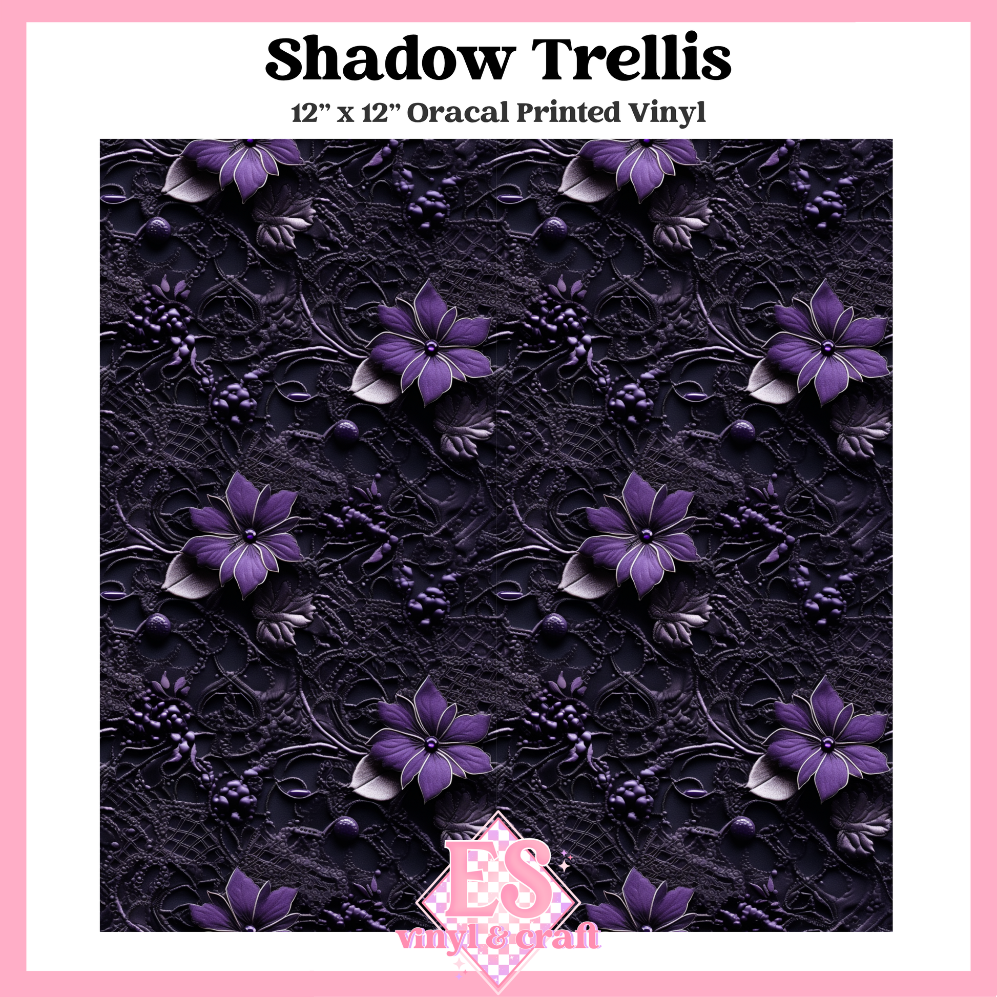 Obsidian Amethyst Collection - 12" x 12" Sheet (12 Different Designs) image 9