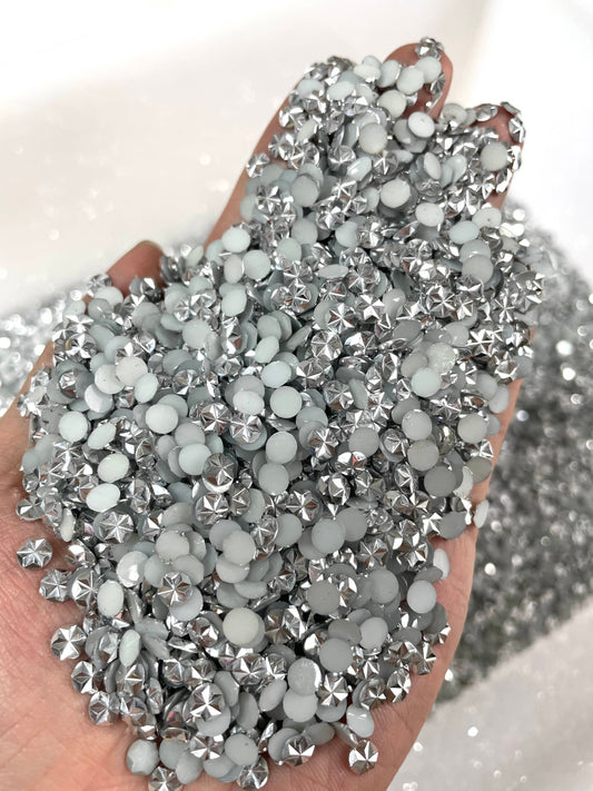 Silver AB Jelly Flower Rhinestones image 0