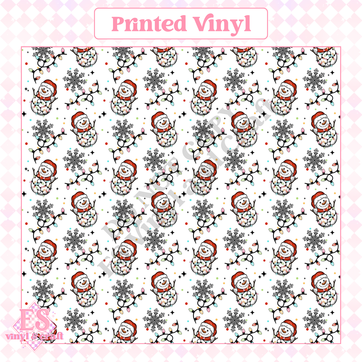 Merry and Bright Snowman - 12" x 12" Sheet (Various Options) image 1