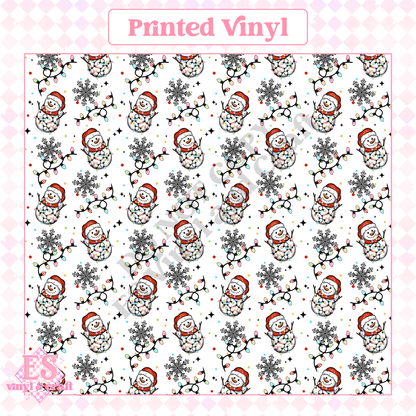 Merry and Bright Snowman - 12" x 12" Sheet (Various Options) image 1