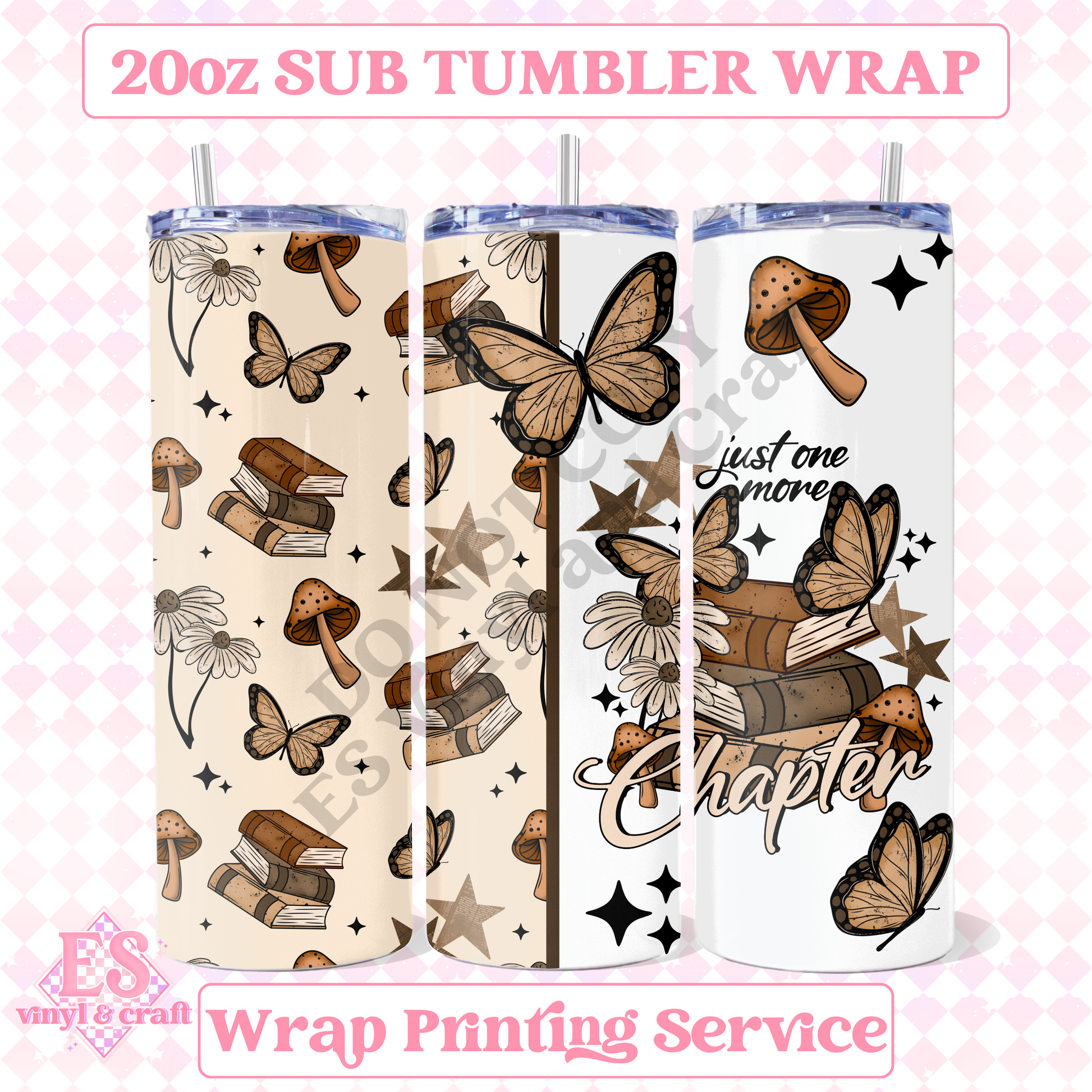 One More Chapter - Full 20oz Tumbler Sublimation Print image 0