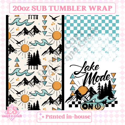 Lake Mode - Full 20oz Tumbler Sublimation Print image 1