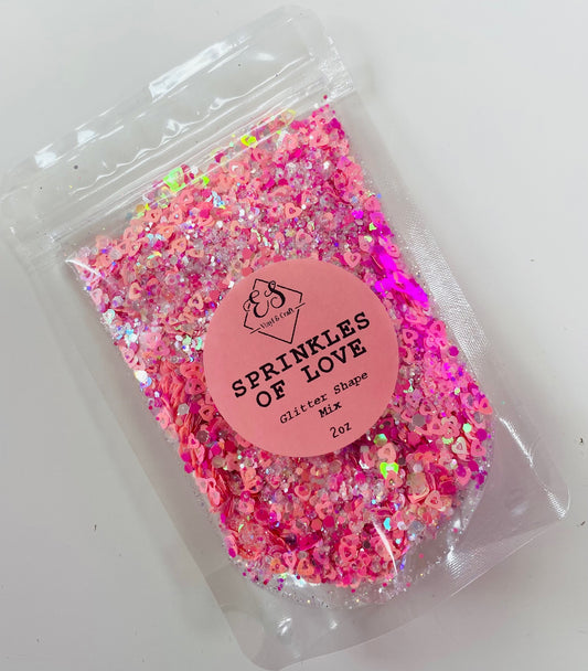Sprinkles of Love - Glitter Shapes Chunky Glitter Mix image 0