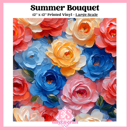 Summer Bouquet - Small or Large Scale Options - 12" x 12" Sheet image 2