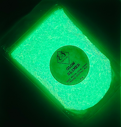 Glow Slimer - Glow in the Dark Chunky Opal Glitter Mix image 1