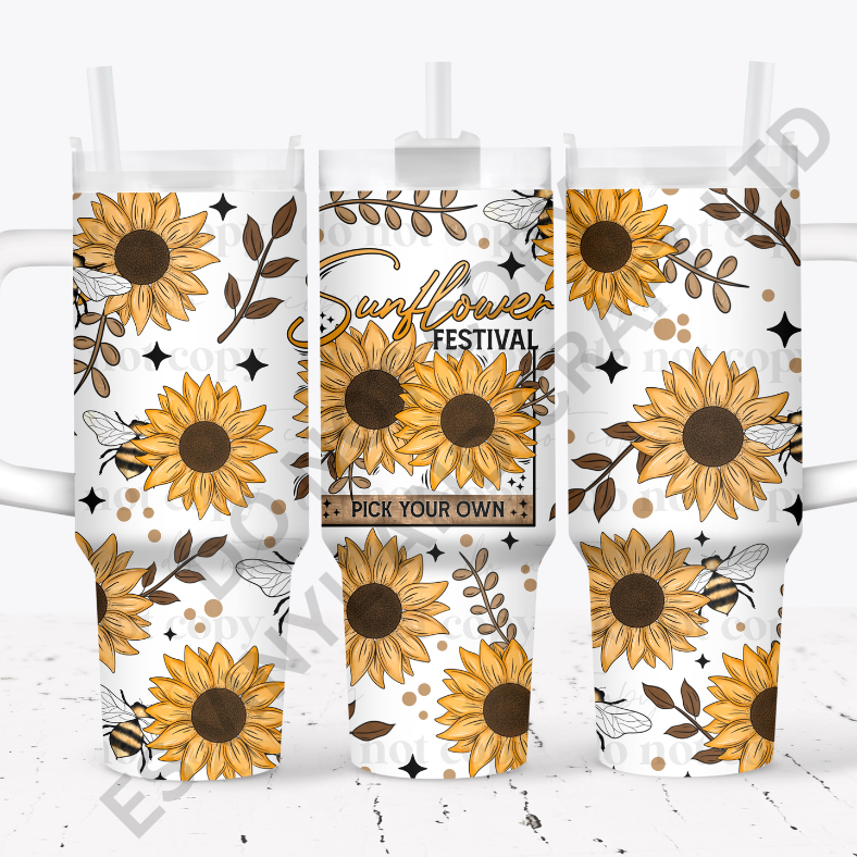 40oz Tumbler Wraps - UV-DTF (2 Wraps - Top and Bottom) image 1