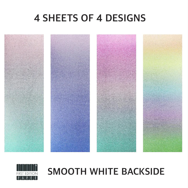 First Edition 6" x 6" Glittered Paper Pad - Pastel Ombre image 2