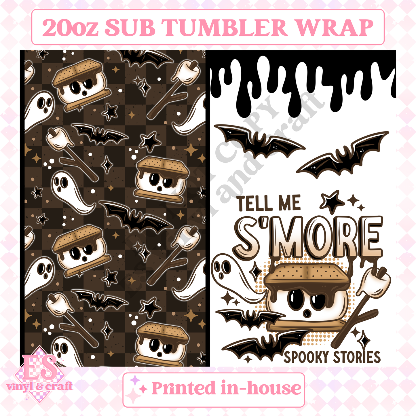 Spooky Stories - Full 20oz Tumbler Sublimation Print image 1