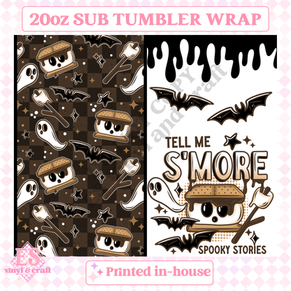 Spooky Stories - Full 20oz Tumbler Sublimation Print image 1