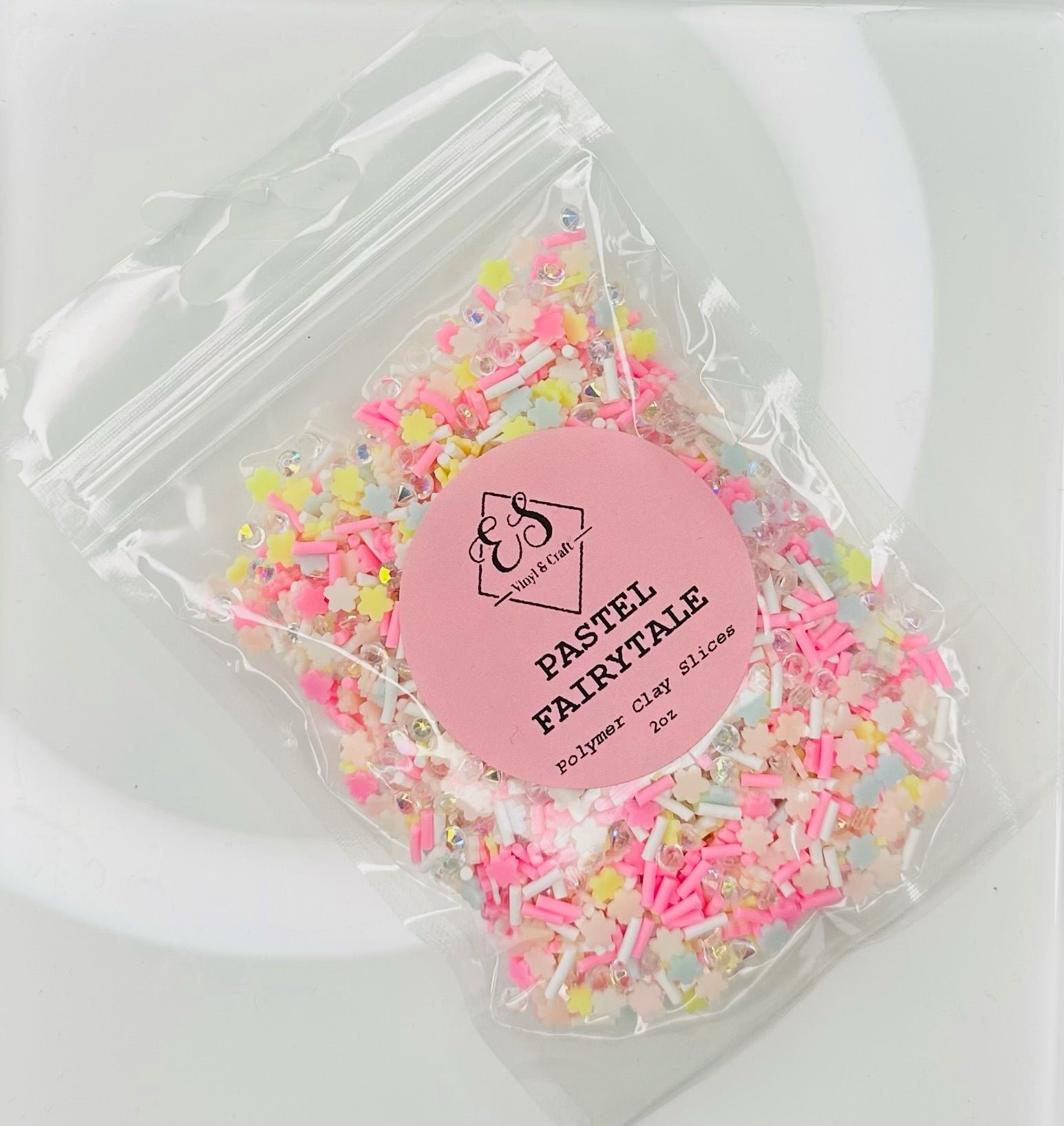 Pastel Fairytale - Polymer Clay Slices image 0