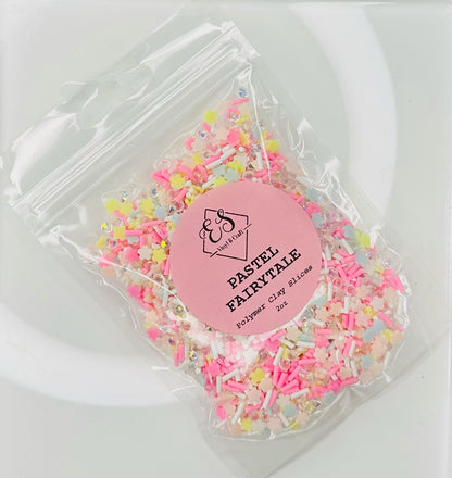 Pastel Fairytale - Polymer Clay Slices image 0
