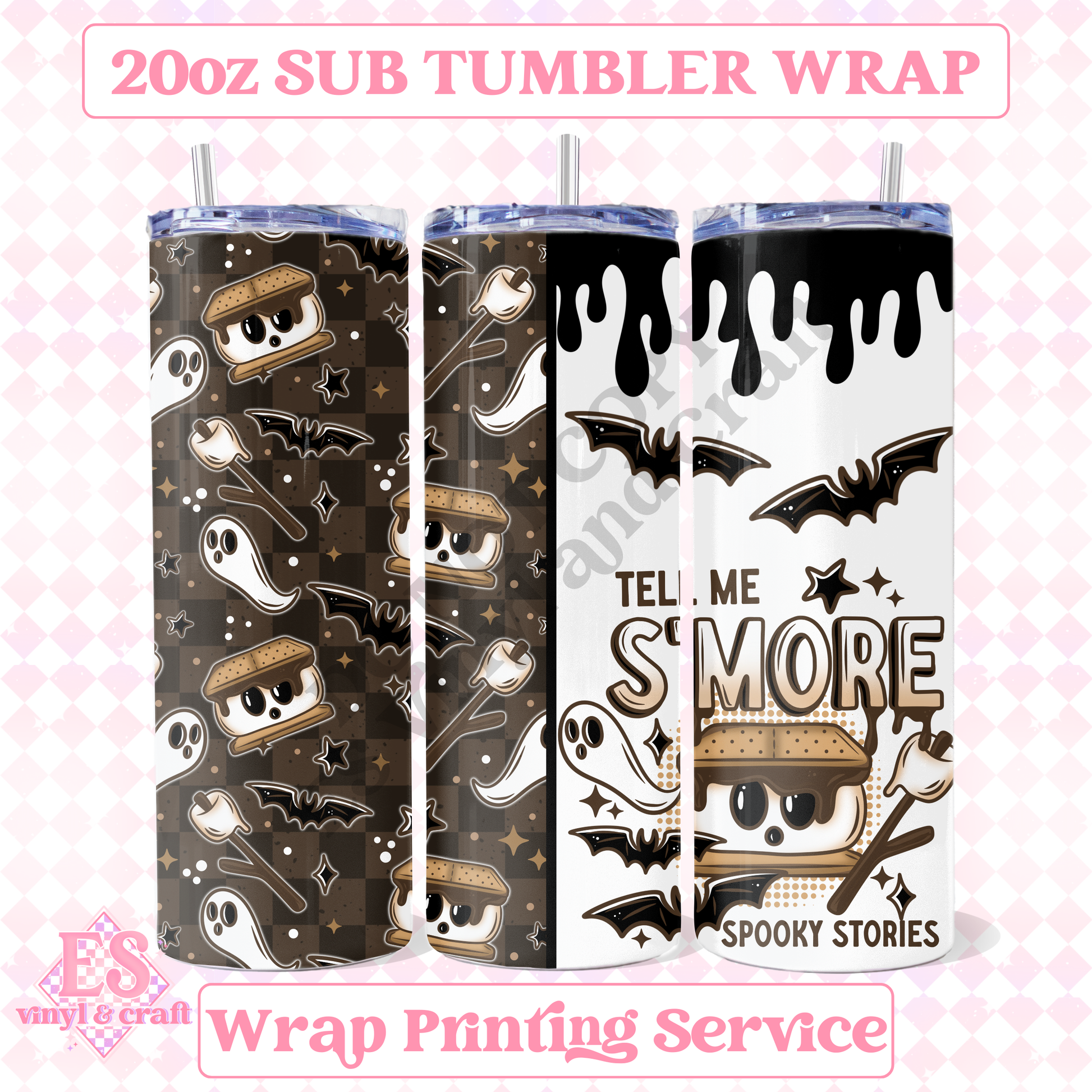 Spooky Stories - Full 20oz Tumbler Sublimation Print image 0