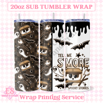 Spooky Stories - Full 20oz Tumbler Sublimation Print image 0