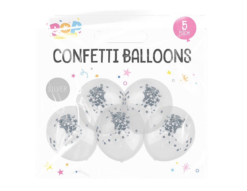 Confetti Balloons - Pack of 5 image 2