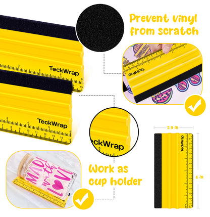 Teckwrap Yellow Pink Felt Squeegee image 2