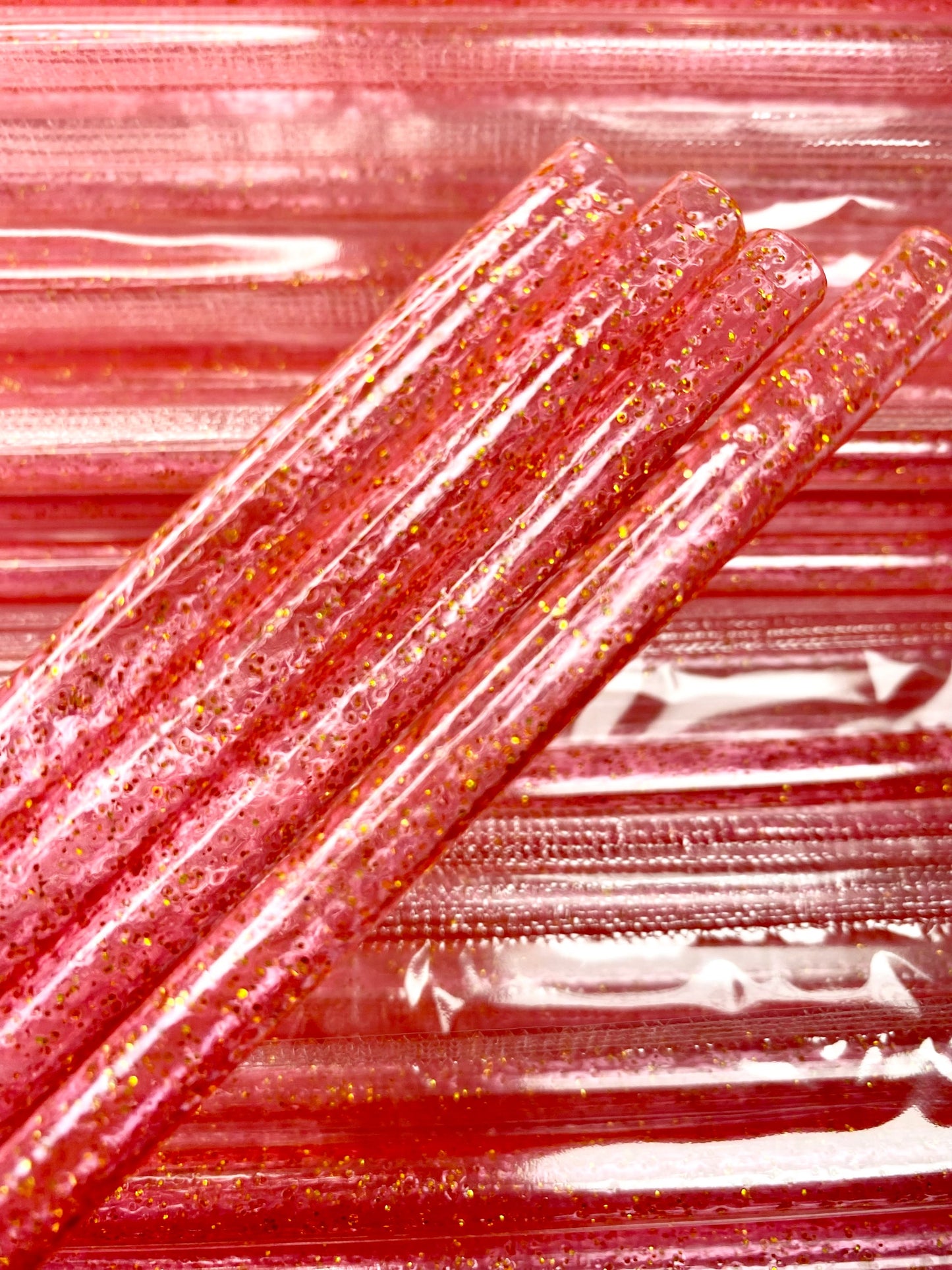Pink Glitter Straw image 0