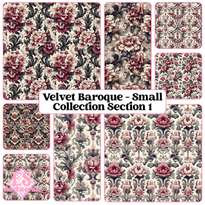 Velvet Baroque Collection SMALL Print - Section 1 - 12" x 12" Sheet image 0