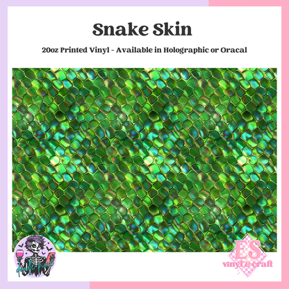 Snake Skin - 20oz Printed Tumbler Self Adhesive Vinyl image 0