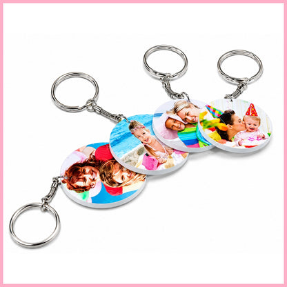 Polymer Round 39mm Sublimation Keychain