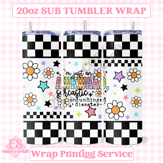 Awkward - Full 20oz Tumbler Sublimation Print image 0