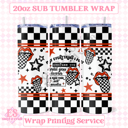 Confuse You - Full 20oz Tumbler Sublimation Print image 0