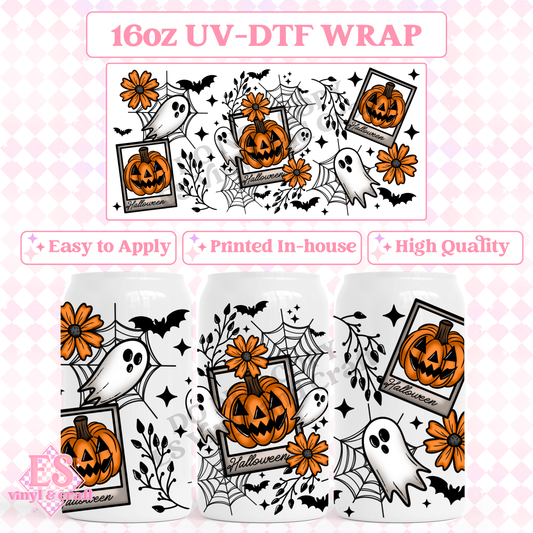 Halloween Card - 16oz Beer Can / Libbey UV-DTF Transfer image 0