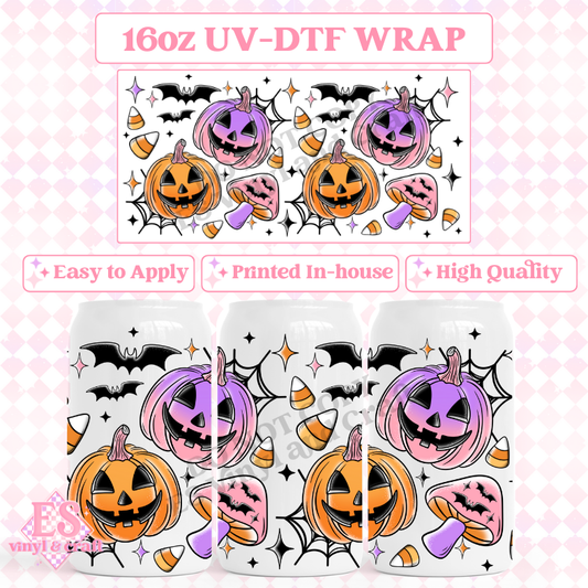 Spooky Things - 16oz Beer Can / Libbey UV-DTF image 0