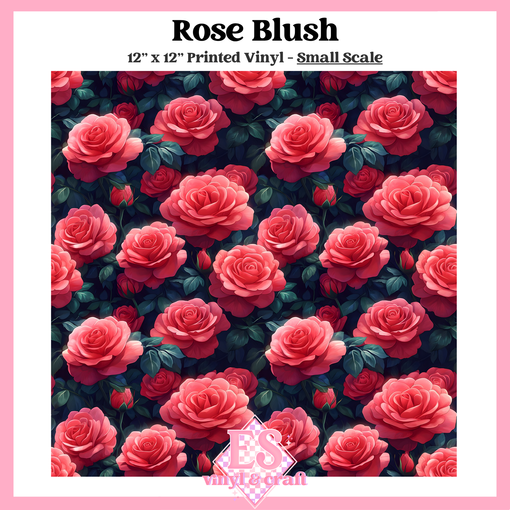 Rose Blush - Small or Large Scale Options - 12" x 12" Sheet image 1