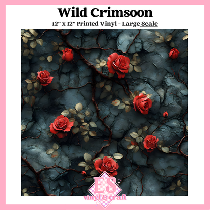 Wild Crimson - Small or Large Scale Options - 12" x 12" Sheet image 2