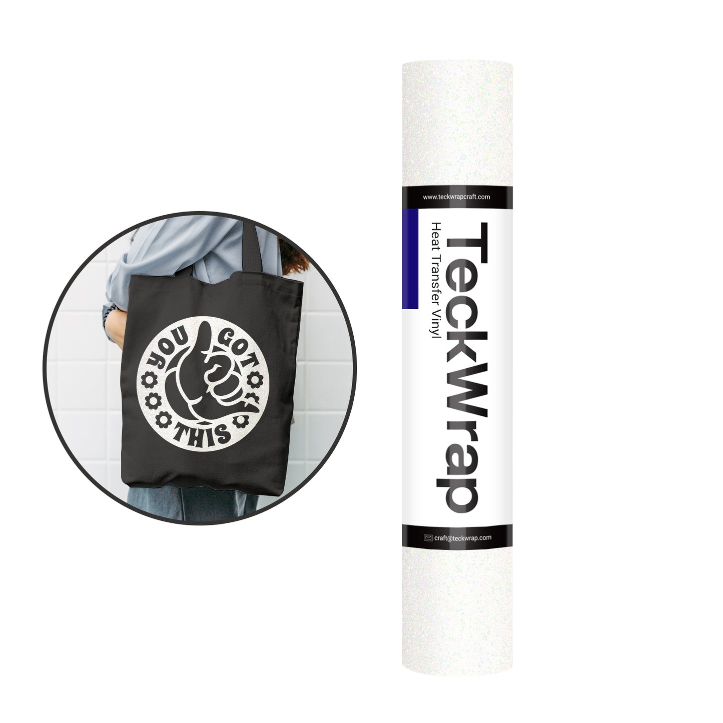 Glitter Heat Transfer Vinyl - 12''