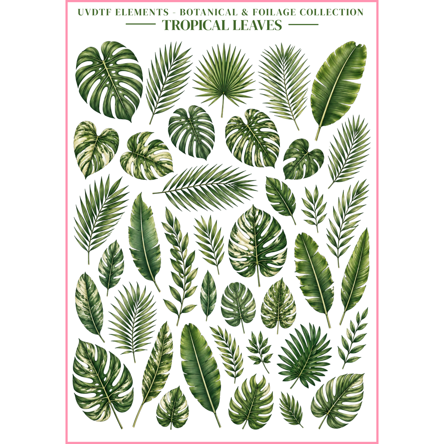 UVDTF Elements - Botanical & Foliage Collection
