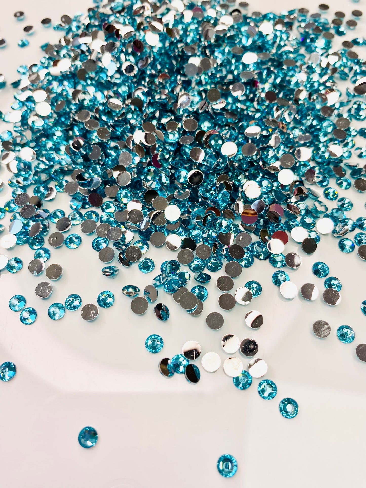 Lagoon - Silver Bottom Resin Rhinestones (4mm & 5mm) image 1