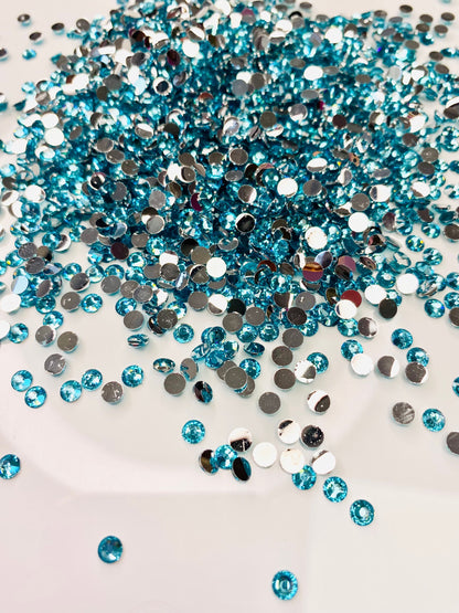Lagoon - Silver Bottom Resin Rhinestones (4mm & 5mm) image 1