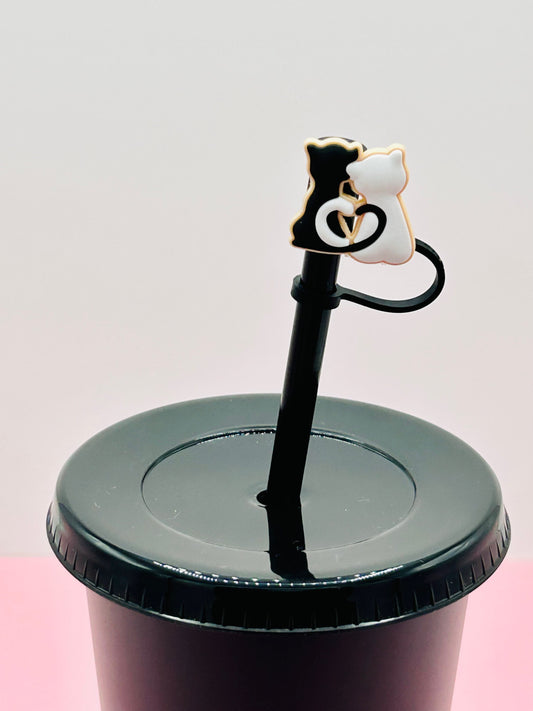 Straw Topper - Cats image 0