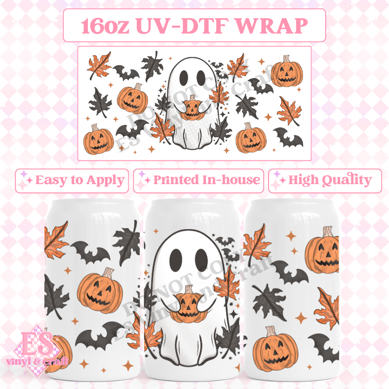 Autumn Ghost - 16oz Beer Can / Libbey UV-DTF image 0