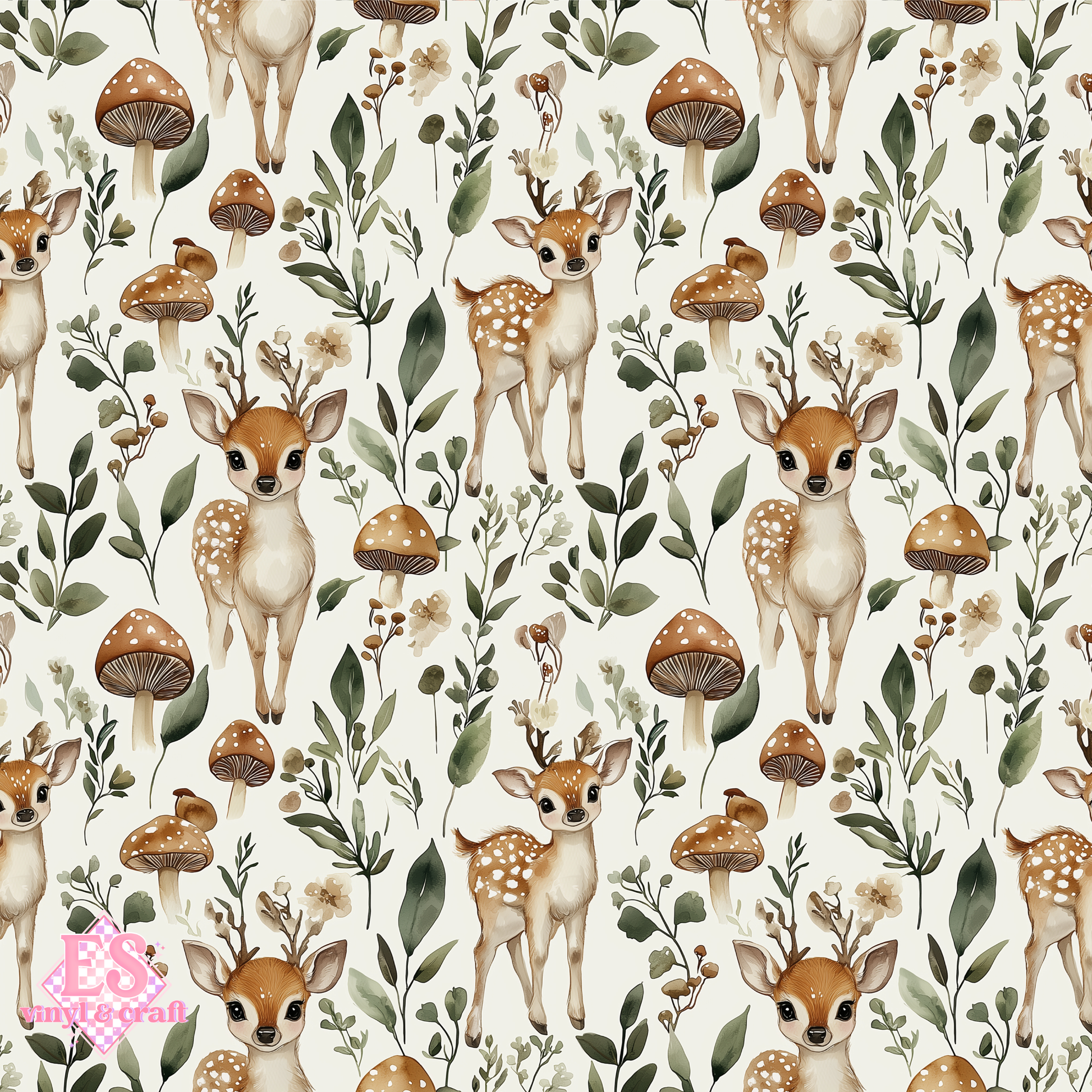 Flutter & Bloom Collection - UV Printed Vinyl 12" x 12" Sheet image 1