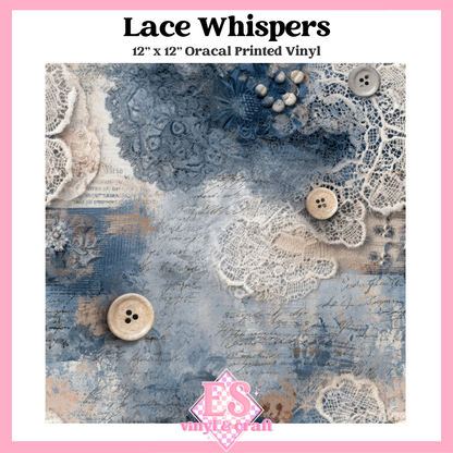 Whispered Linen Collection - 12" x 12" Sheet (12 Different Designs) image 1