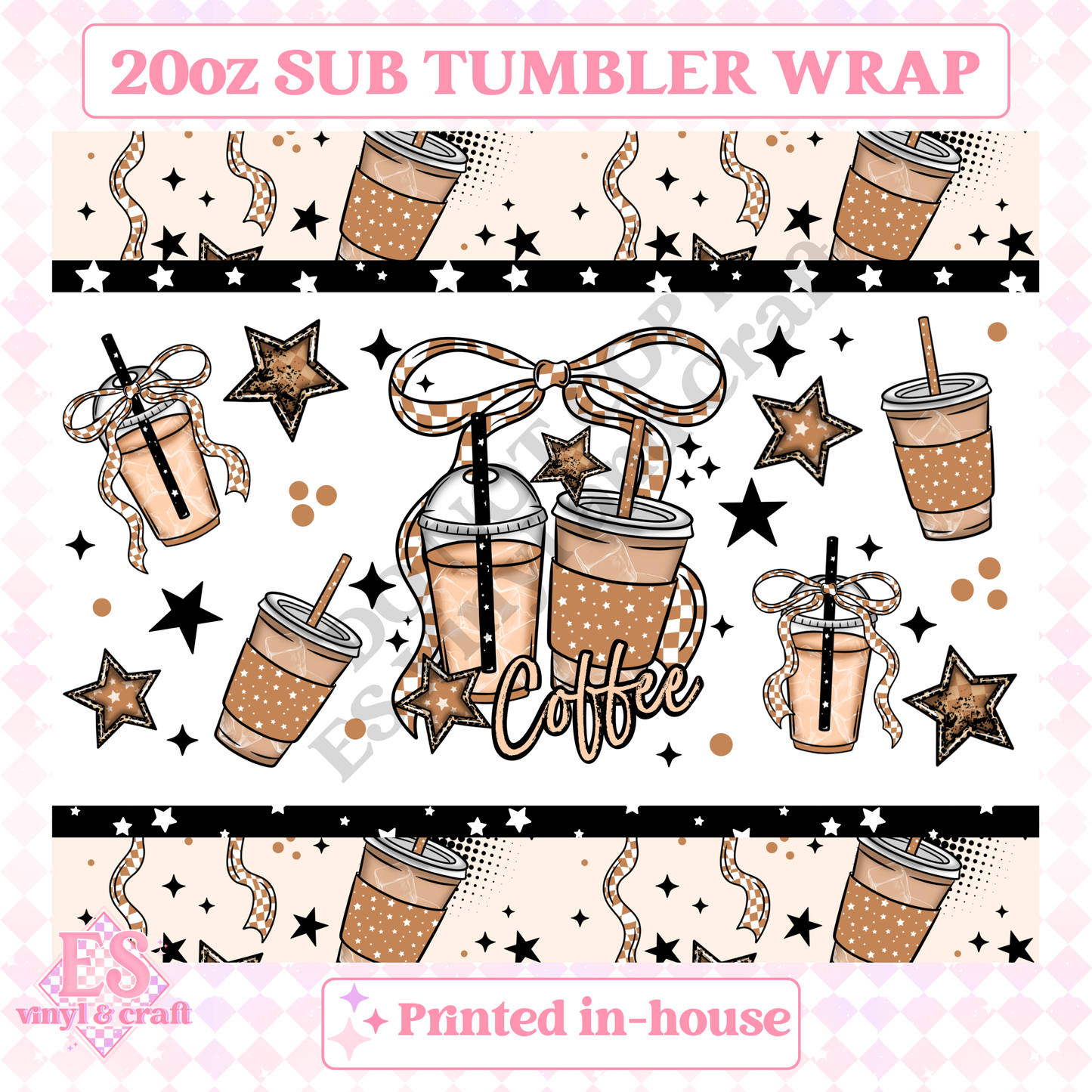 Halloween Coffee - Full 20oz Tumbler Sublimation Print image 1