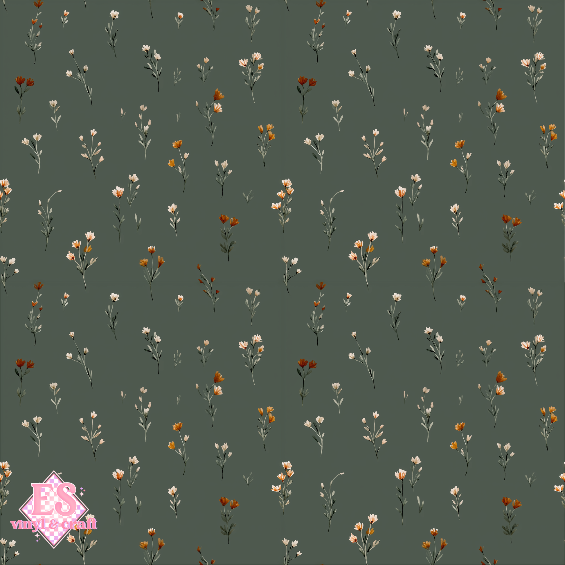 Flutter & Bloom Collection - UV Printed Vinyl 12" x 12" Sheet image 2
