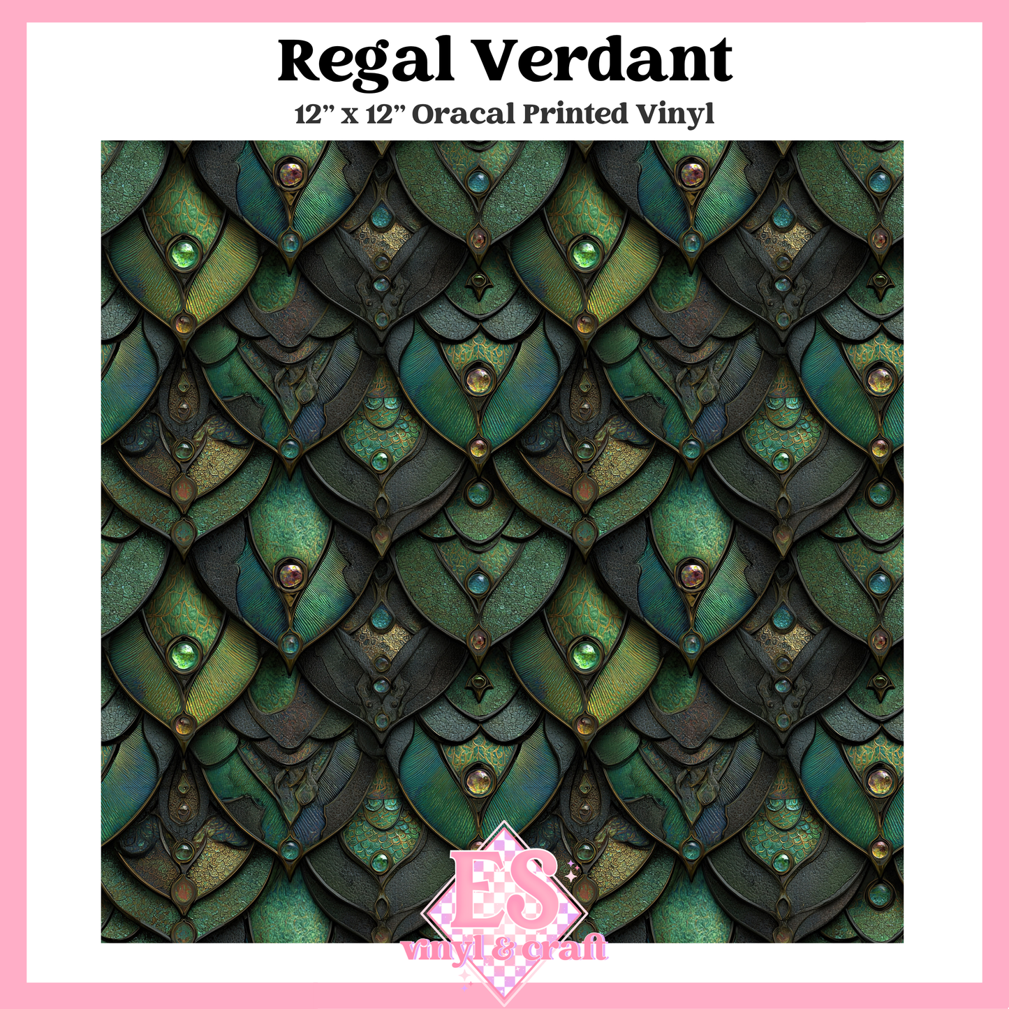 Gemstone Dragon Scale Collection - 12" x 12" Sheet (14 Different De image 11