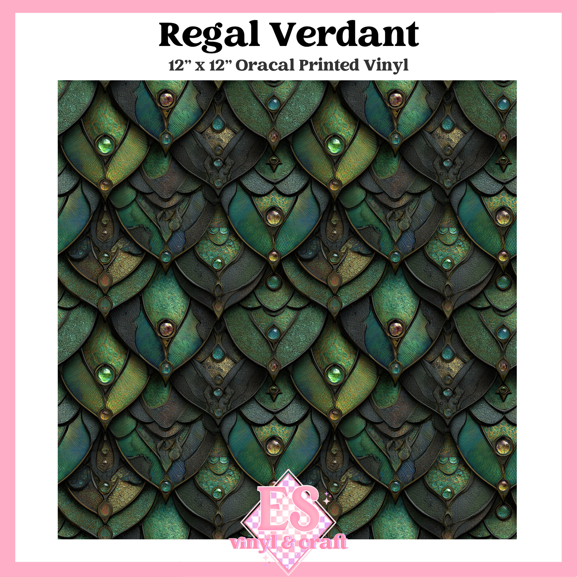 Gemstone Dragon Scale Collection - 12" x 12" Sheet (14 Different De image 11