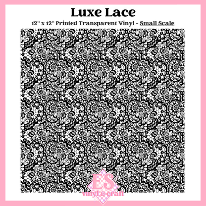 Luxe Lace Transparent - Small or Large Scale Options - 12" x 12" Sheet image 1