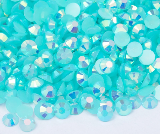 Aqua Marine - AB Jelly Rhinestones (3mm, 4mm & 5mm) image 0