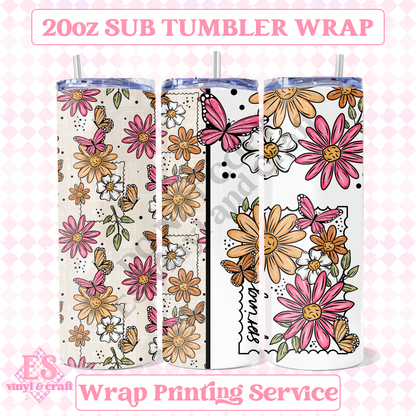 Easter Stamp - Full 20oz Tumbler Sublimation Print image 0