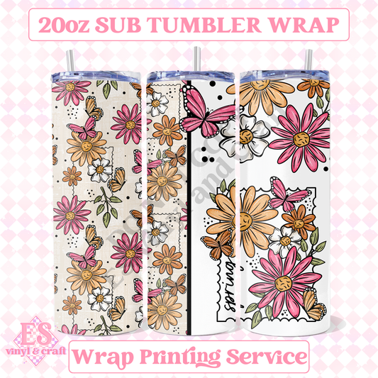 Easter Stamp - Full 20oz Tumbler Sublimation Print image 0