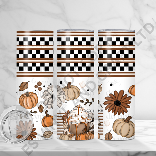 Cozy Season - Full 20oz Tumbler Sublimation Ready Print image 0